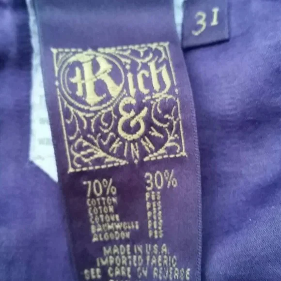 Rich & Skinny Marilyn Super Skinny Dark Wash Jean EUC sz 31 - Picture 8 of 10